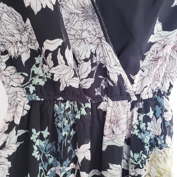 Band of Gypsies Blue Floral Dress - Picture 8 of 15